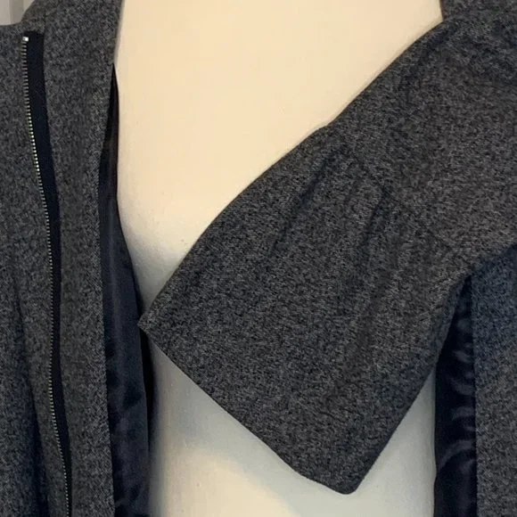Grey Spring Coat size 10 - Picture 7 of 11
